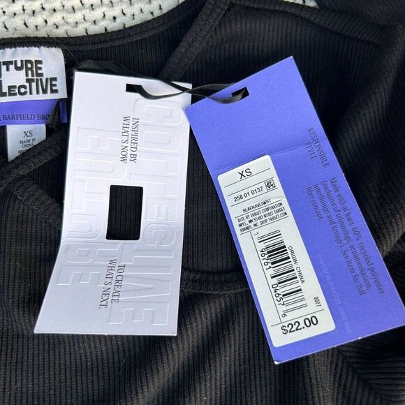 Future Collective by Kahlana Barfield Brown XS Black One Piece Long Sleeve Bodys - Picture 4 of 7